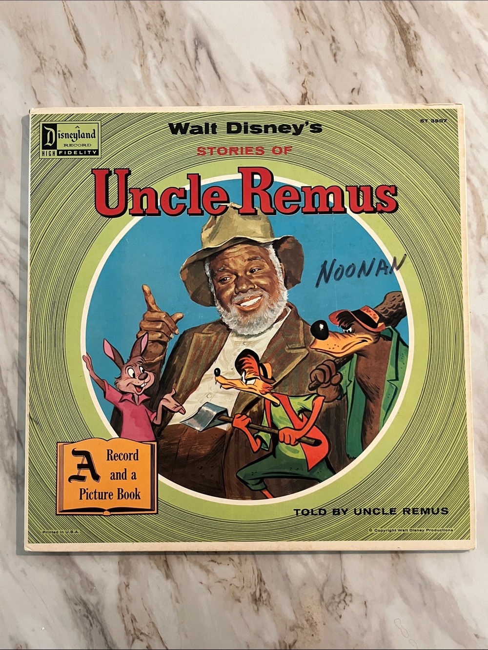 1957 Walt Disney’s Stories Of Uncle Remus “A Record and a Picture Book” w/ LP